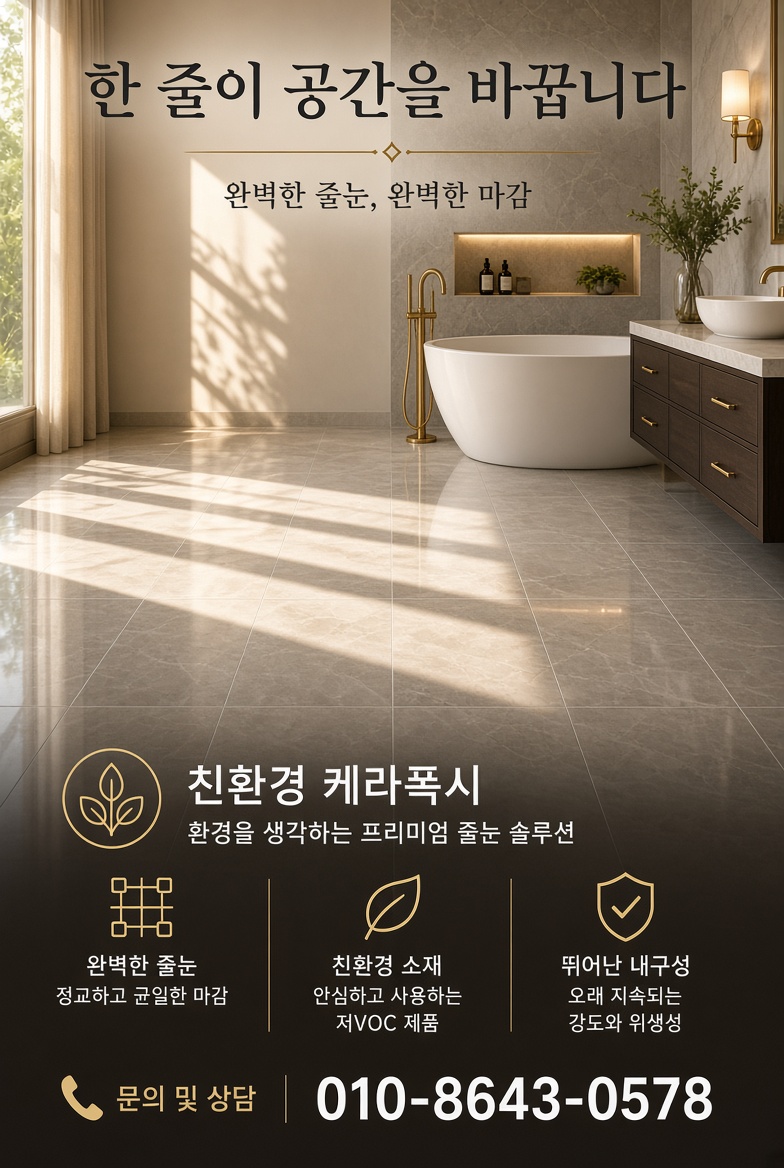 충남 천안시동남구 신부동 줄눈 시공 사진